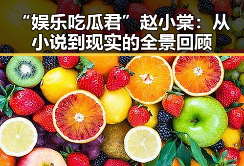 “娱乐吃瓜君”赵小棠：从小说到现实的全景回顾